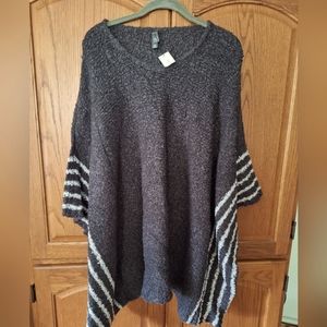 Alya Pullover Poncho with Dolman Sleeves